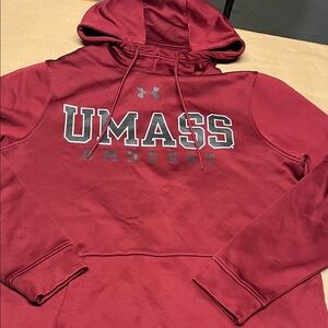 Under Armour UMass Minutemen Maroon Hoodie Medium